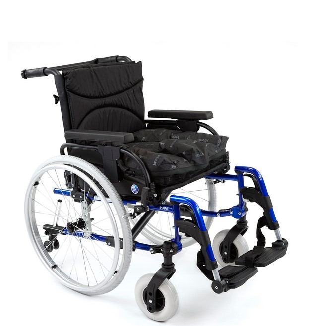 Poduszka Vector o2 założona na wózku inwalidzkim 